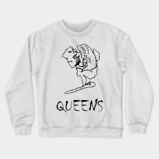 A funny map of Queens, NY Crewneck Sweatshirt